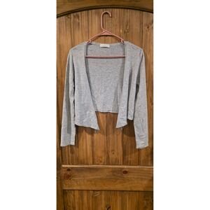 Marks & Spencer Bolero Cardigan Sweater Women's Small Gray Classic Knit Cashmere